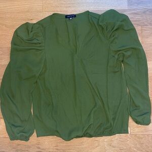 1. State Olive Blouse